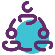 Cartoon of three people connected by lines